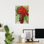 Red Poppies en Daisies door Vincent van Gogh Poster (Thuiskantoor)