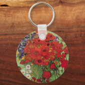 Red Poppies en Daisies door Vincent van Gogh Sleutelhanger (Voorkant)