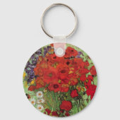 Red Poppies en Daisies door Vincent van Gogh Sleutelhanger (Achterkant)