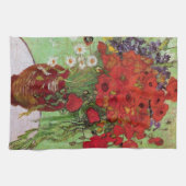 Red Poppies en Daisies door Vincent van Gogh Theedoek (Horizontaal)
