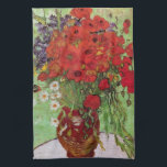 Red Poppies en Daisies door Vincent van Gogh Theedoek<br><div class="desc">Toch leven: Rode papavers en Daisies van Vincent van Gogh is een fijne kunstpost na impressionisme, nog steeds levensfloreel schilderij. Een mooie boeket van rode papaverbloemen en witte maisachtige bloemen vers van de tuin in een decoratieve vaas. Over de kunstenaar: Vincent Willem van Gogh (1853-1890) was een van de beroemdste...</div>