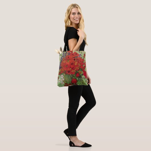 Red Poppies en Daisies door Vincent van Gogh Tote Bag (Op model)