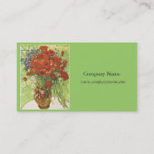 Red Poppies en Daisies van Vincent van Gogh. Visitekaartje (Achterkant)