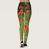 Red Poppies Field Legging (Achterkant)