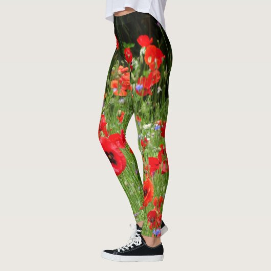 Red Poppies Field Legging (Links)