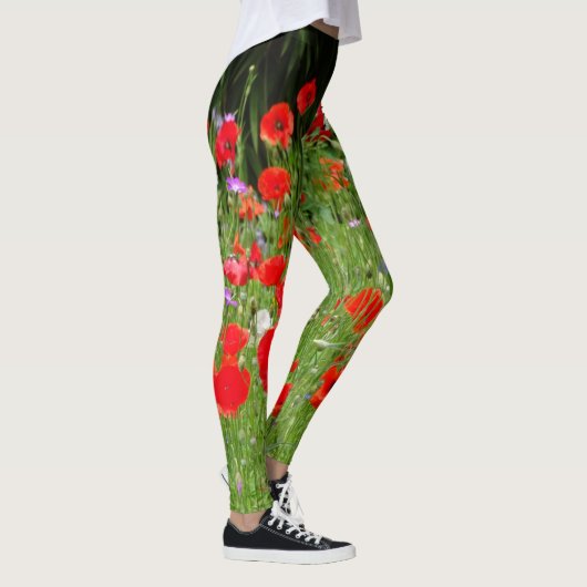 Red Poppies Field Legging (Rechts)