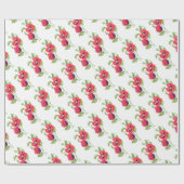 Red Poppies Floral Art Cadeaupapier (Vlak)