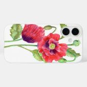 Red Poppies Floral Art Case-Mate iPhone Case (Achterkant (horizontaal))