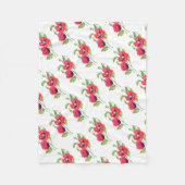 Red Poppies Floral Art Fleece Deken (Voorkant)