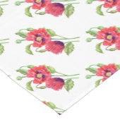 Red Poppies Floral Art Korte Tafelloper (Hoek)
