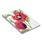 Red Poppies Floral Art Notitieboek (Rechterzijde)