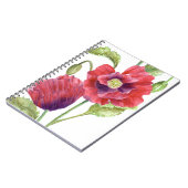 Red Poppies Floral Art Notitieboek (Linkerzijde)