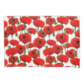 Red Poppies Floral Pattern Kussensloop (Voorkant)