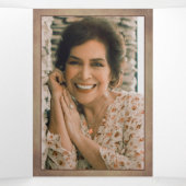 Red Poppies Funeral Program met foto's Drieluik Programma (Binnenkant midden)