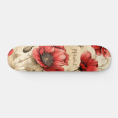 Red Poppies geïnspireerd op naam skateboard (Horizontaal)