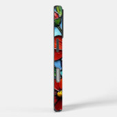 Red Poppies Glas in lood Style Case-Mate iPhone Case (Achterkant / Rechts)