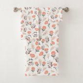 Red Poppies in Scandinavian Style Bad Handdoek (Insitu)