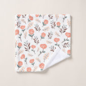 Red Poppies in Scandinavian Style Bad Handdoek (Wasdoekje)