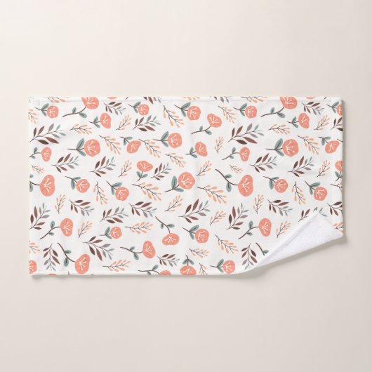 Red Poppies in Scandinavian Style Bad Handdoek (Handdoek)