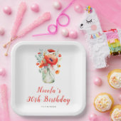 Red Poppies Mason Jar Verjaardag Papieren Bordje (Feest)