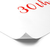 Red Poppies Mason Jar Verjaardag Welkom Poster (Hoek)