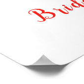 Red Poppies Mason Jar Vrijgezellenfeest Welkom Poster (Hoek)