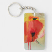 Red Poppies Modern florale kunst Sleutelhanger (Voorkant)