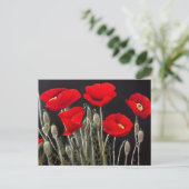 Red Poppies Natuur Art Briefkaart (Staand voorkant)