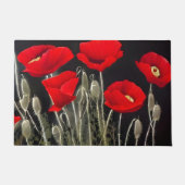 Red Poppies Natuur Art Deurmat (Voorkant)