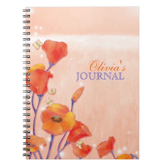 Red Poppies Personal of Business Journal Notitieboek (Voorkant)