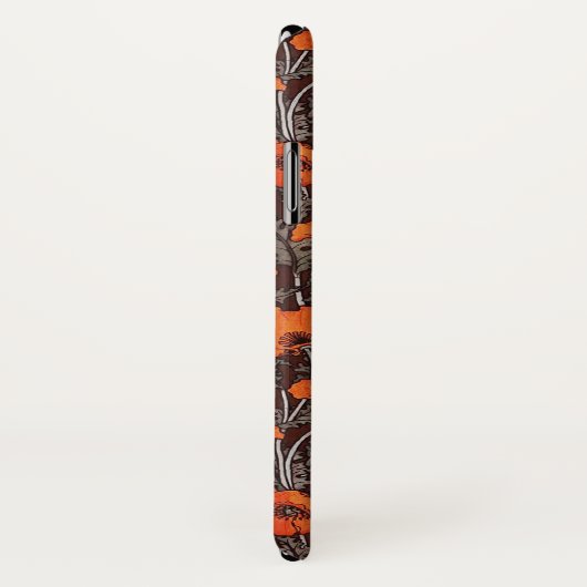 RED POPPIES Poppy Floral Blavk White Monogram Case-Mate iPhone Case (Achterkant / rechts)