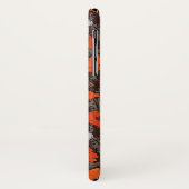 RED POPPIES Poppy Floral Blavk White Monogram Case-Mate iPhone Case (Achterkant/links)