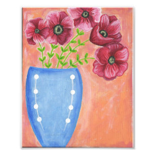 Red Poppies Print Foto Afdruk