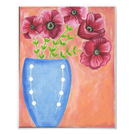 Red Poppies Print Foto Afdruk (Voorkant)