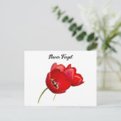 Red Poppies Remembrance Day Vergeet nooit kunst Briefkaart (Staand voorkant)