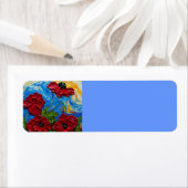 Red Poppies Retouradres Label (Insitu)