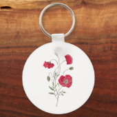 Red Poppies Sleutelhanger (Voorkant)