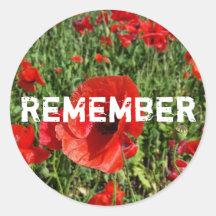 Red Poppies Sticker