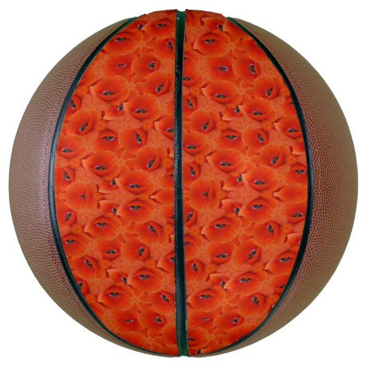 Red poppies symphony basketbal (Verticaal)