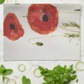 Red Poppies Tea Towel Theedoek (Gevouwen)