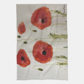 Red Poppies Tea Towel Theedoek (Verticaal)
