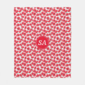 Red Poppies Terug naar School Dorm Essentials Fleece Deken (Voorkant)