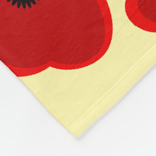 Red Poppies verpleegster Fleece Deken (Hoek)