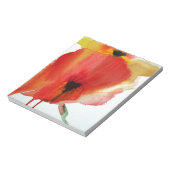 Red Poppies waterverf moderne bloemkunst Notitieblok (Linkerzijde)