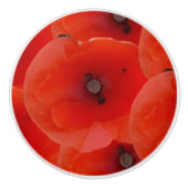 Red Poppoes Design Ceramic Pull Handles Keramische Knop (Voorkant)