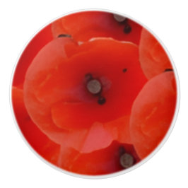 Red Poppoes Design Ceramic Pull Handles Keramische Knop