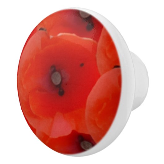 Red Poppoes Design Ceramic Pull Handles Keramische Knop (Rechts)