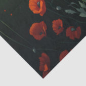 Red Poppy Afternoon, Op het Boerderij Tissuepapier (Detail)