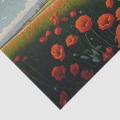 Red Poppy Afternoon, Op het Boerderij Tissuepapier (Detail)