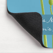 Red Poppy aqua Wedding Mousepad Muismat (Hoek)